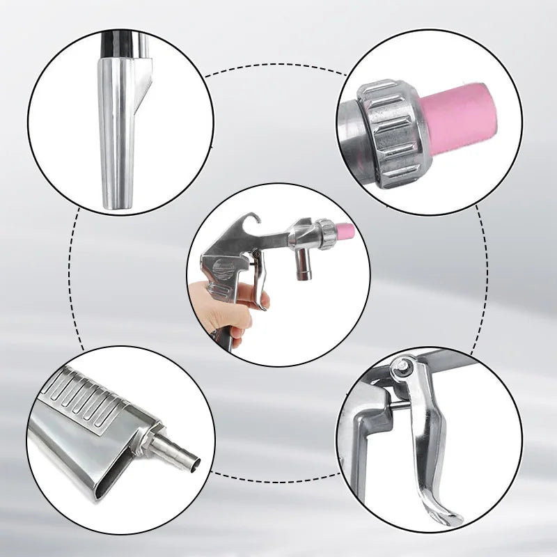 Multipurpose Sand Blaster Gun with 4 PCS Ceramic Nozzles